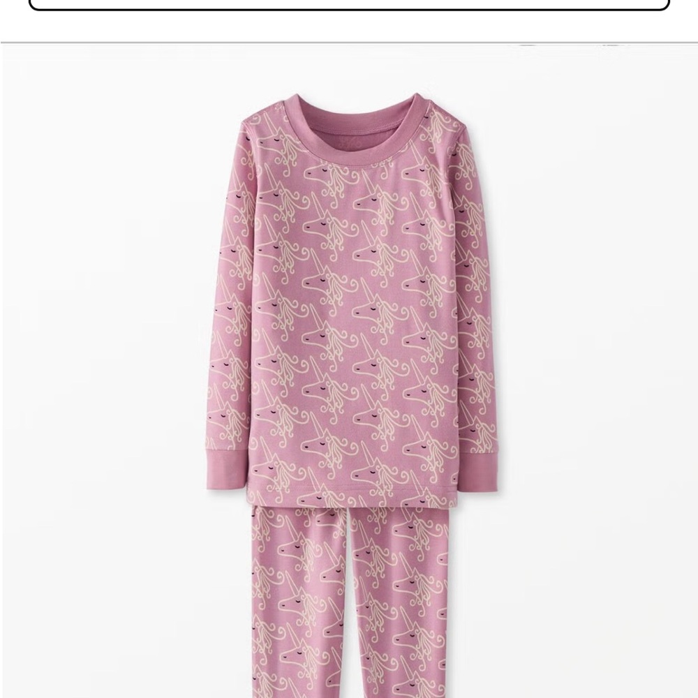 Hanna 2T Pink Pajamas unicorn Print